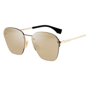 Fendi Men's Women’s Unisex Palladium Gold Sunglasses